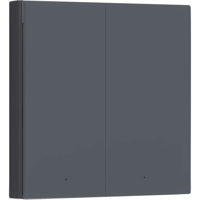 Розумний вимикач AQARA Smart Wall Switch H1 2-gang Gray (WS-EUK02 GRAY)