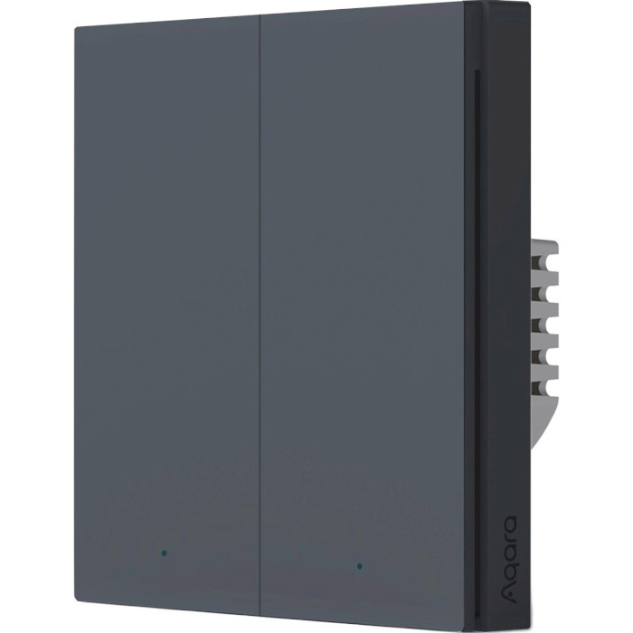 Розумний вимикач AQARA Smart Wall Switch H1 2-gang Gray (WS-EUK02 GRAY)
