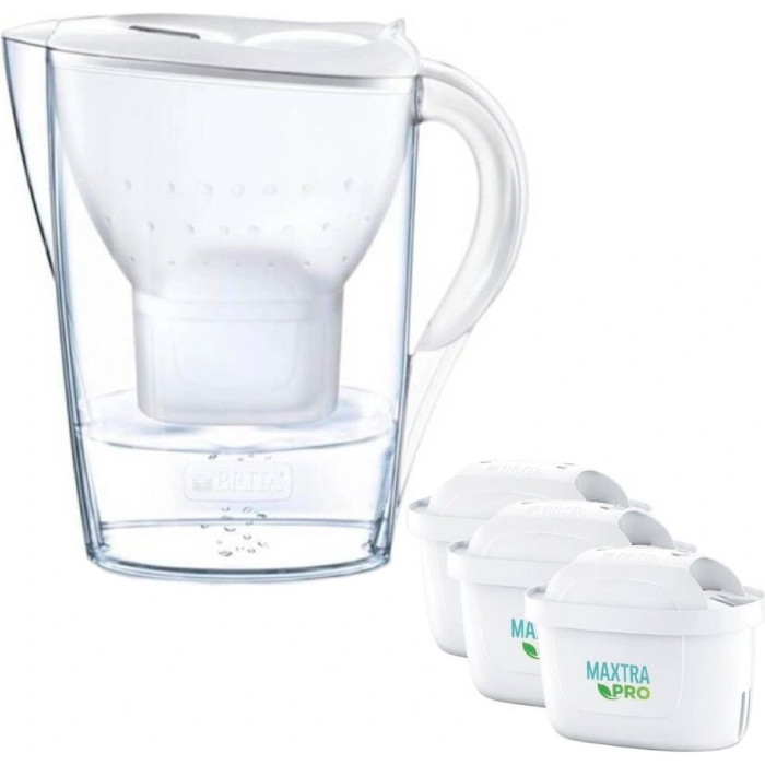 Фильтр-кувшин для воды BRITA Marella Memo MX Pro White 2.4л + 3 картриджа (1052791)