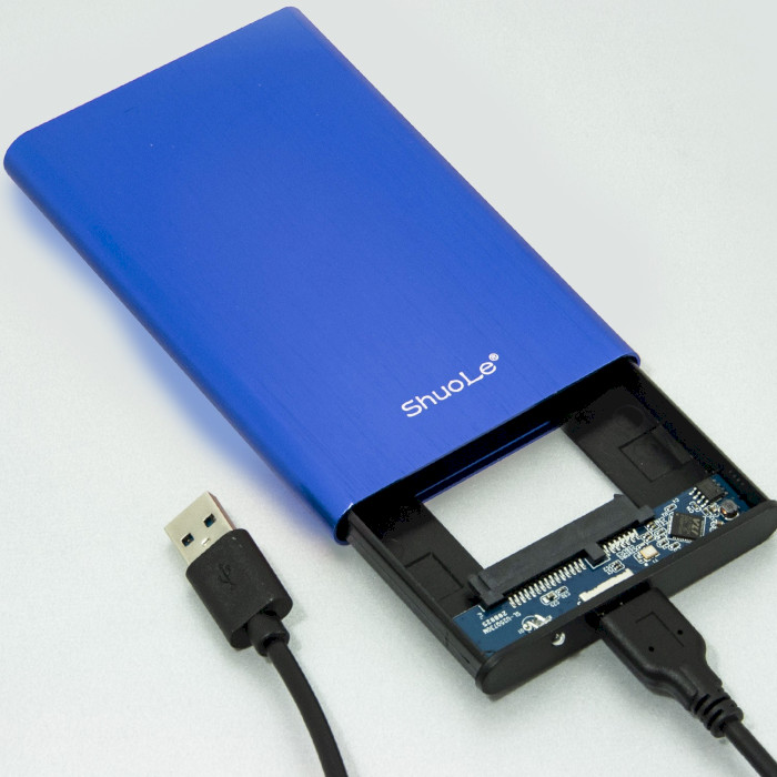 Кишеня зовнішня SHUOLE U25E30 2.5" SATA to USB 3.0 Blue