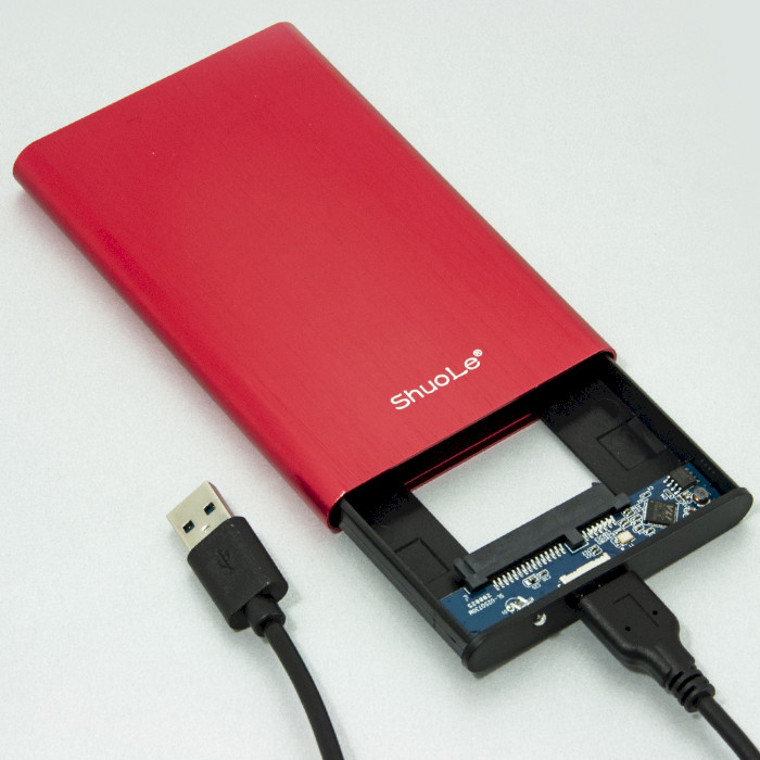 Кишеня зовнішня SHUOLE U25E30 2.5" SATA to USB 3.0 Red