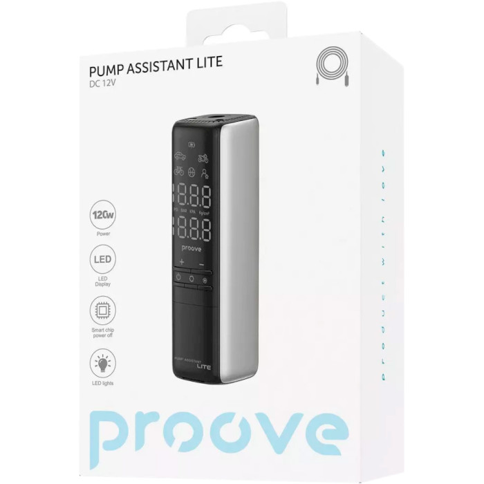 Автокомпресор PROOVE Pump Assistant Lite Gray