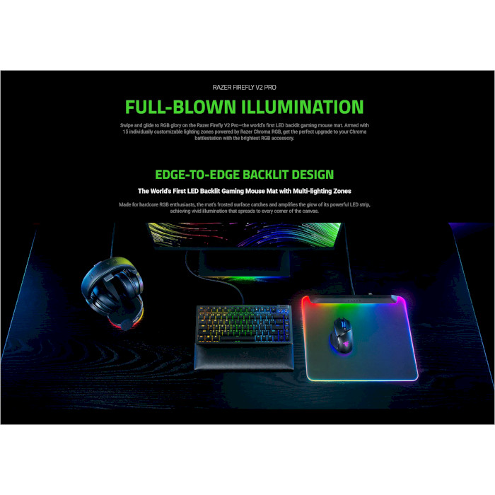 Ігрова поверхня RAZER Firefly V2 Pro Black (RZ02-04920100-R3M1)