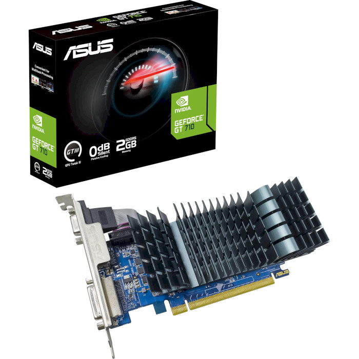 Відеокарта ASUS GeForce GT 710 2GB GDDR5 EVO w/brackets (GT710-SL-2GD5-BRK-EVO)