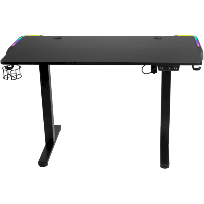 Компьютерный стол моторизированный BARSKY StandUp Game RGB-LED Black (BST-01LED)