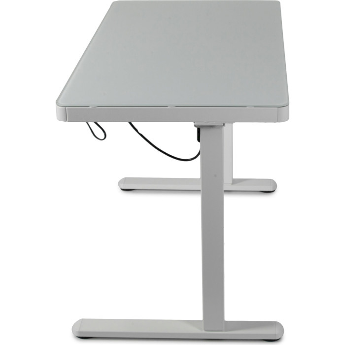 Компьютерный стол моторизированный BARSKY StandUp White Glass (BST-12)