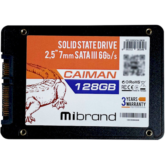 SSD диск WIBRAND Caiman 128GB 2.5" SATA Bulk (WI2.5SSD/CA128GB)