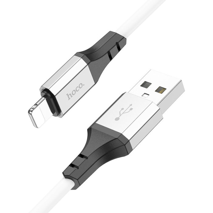 Кабель HOCO X86 Spear USB-A to Lightning 1м White