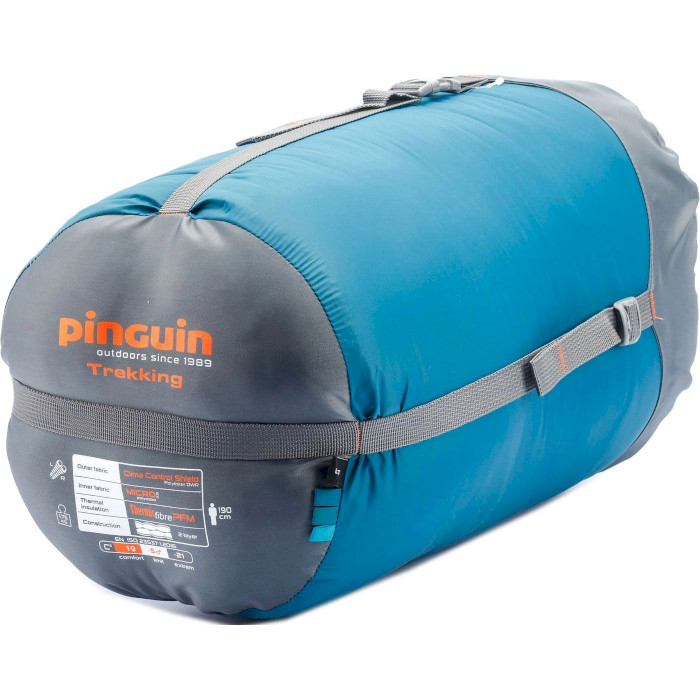 Спальный мешок PINGUIN Trekking PFM 190 -5°C Petrol Right (238464)