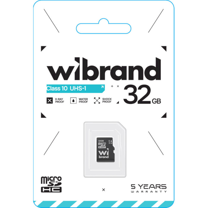 Карта пам'яті WIBRAND microSDHC 32GB UHS-I Class 10 (WICDHU1/32GB)
