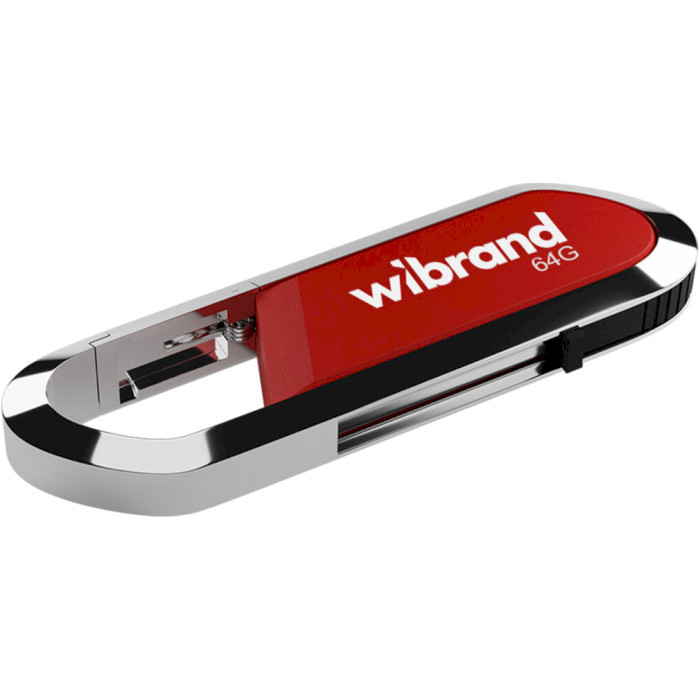 Флешка WIBRAND Aligator 64GB USB2.0 Dark Red