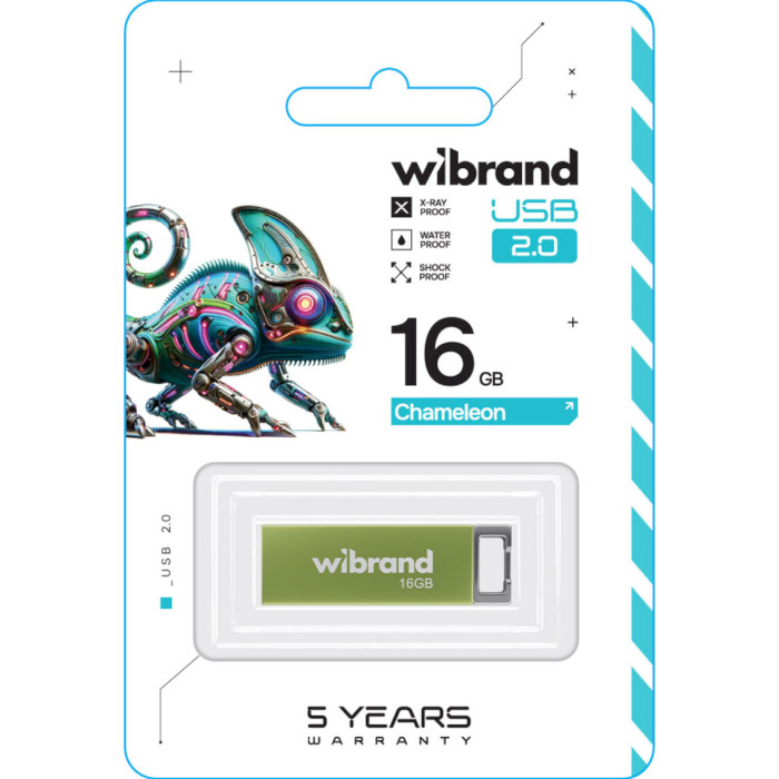 Флэшка WIBRAND Chameleon 16GB USB2.0 Light Green