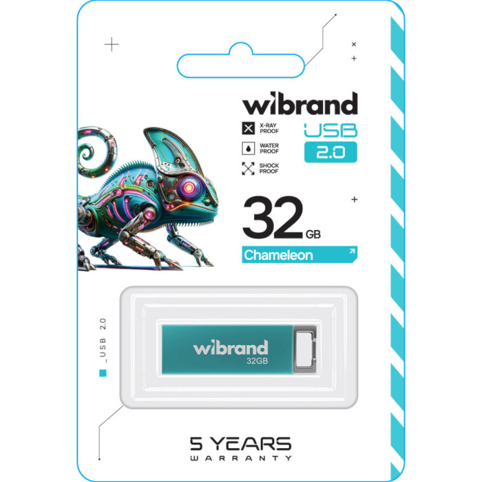 Флешка WIBRAND Chameleon 32GB USB2.0 Light Blue