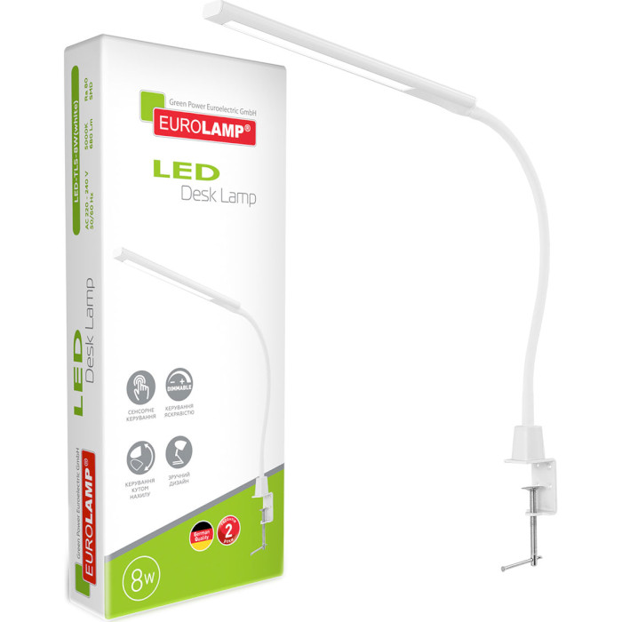 Лампа настільна EUROLAMP LED-TLS-8W White