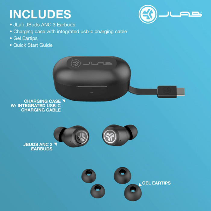Навушники JLAB JBuds ANC Black