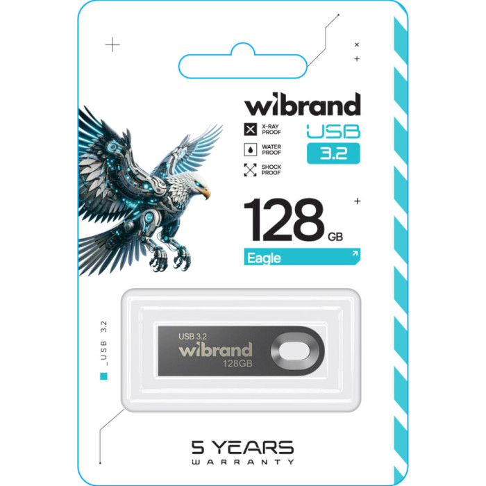 Флешка WIBRAND Eagle 128GB USB3.2 Gray