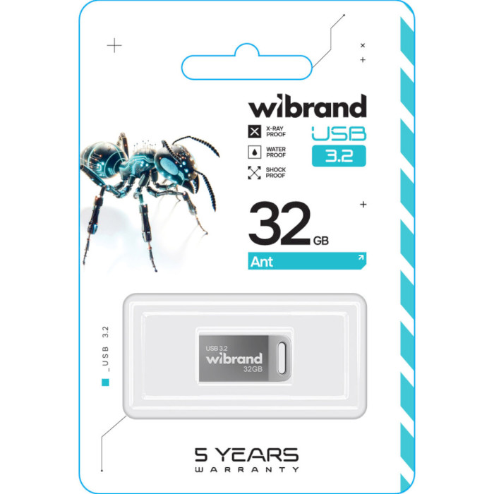 Флешка WIBRAND Ant 32GB USB3.2 Silver