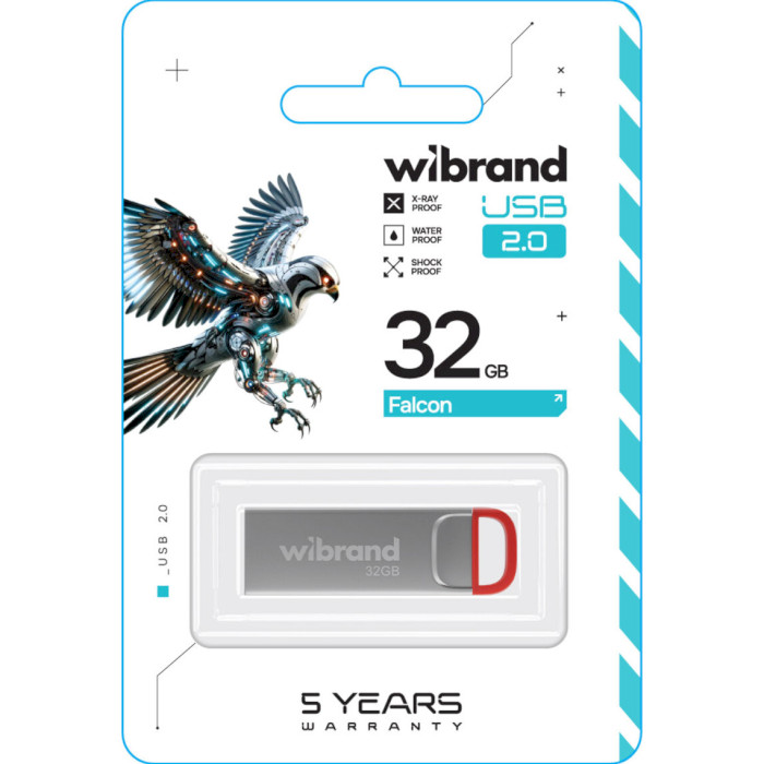 Флешка WIBRAND Falcon 32GB USB2.0 Red