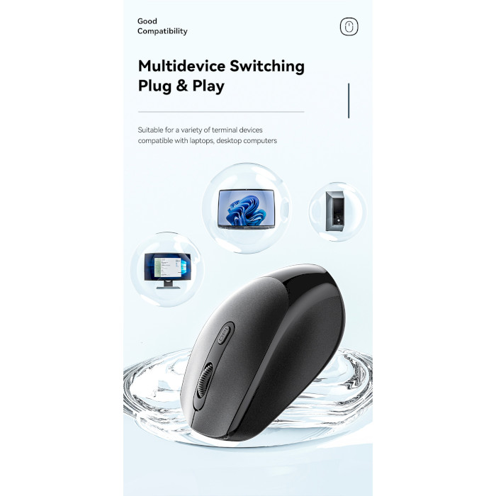Мышь ESSAGER Smart 2.4G Wireless Mouse Black