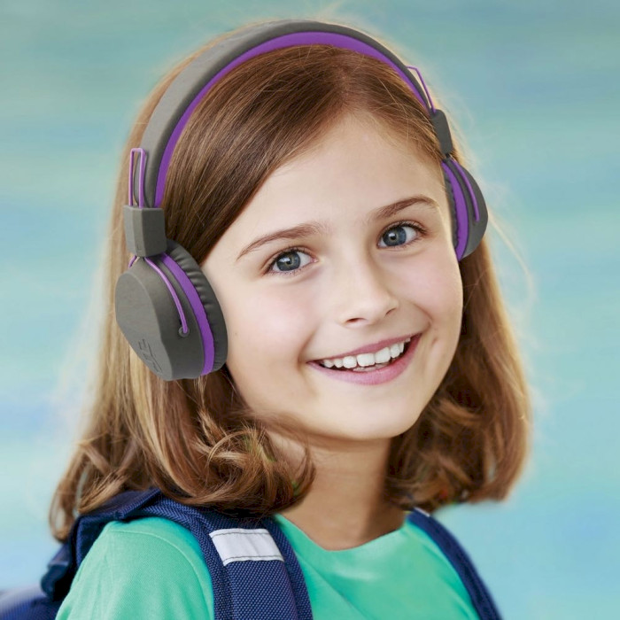 Навушники JLAB JBuddies Studio Wireless for Kids Graphite/Purple