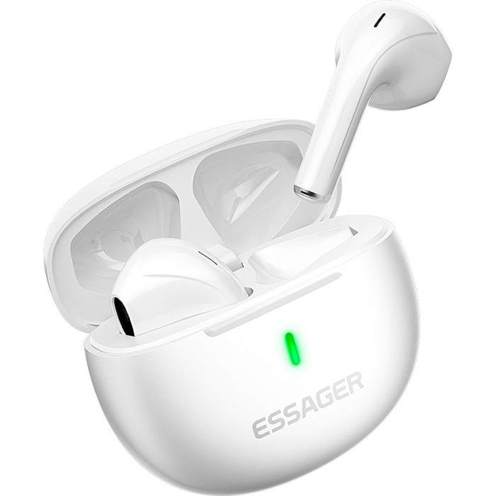 Наушники ESSAGER TWS Bluetooth Earphones White