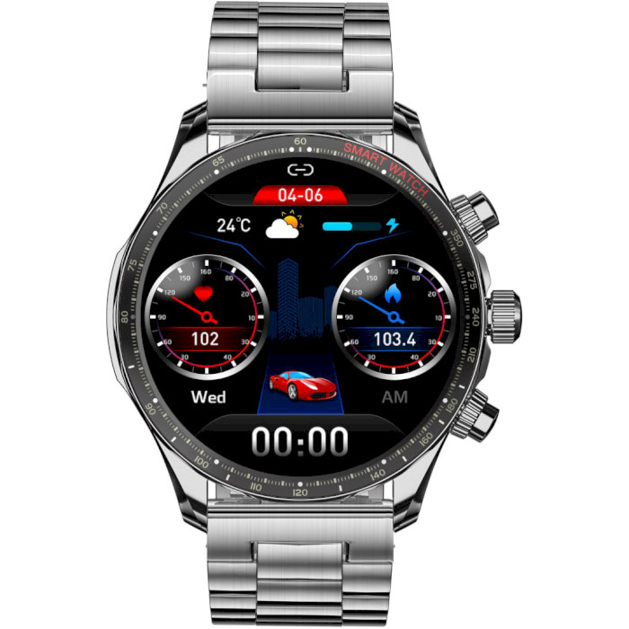 Смарт-годинник GLOBEX Smart Watch Titan Silver