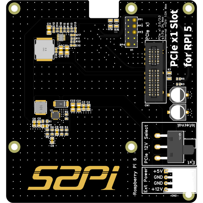 Плата розширення 52PI P02 PCIe Slot Extension Adapter Board for Raspberry Pi 5 (EP-0219)