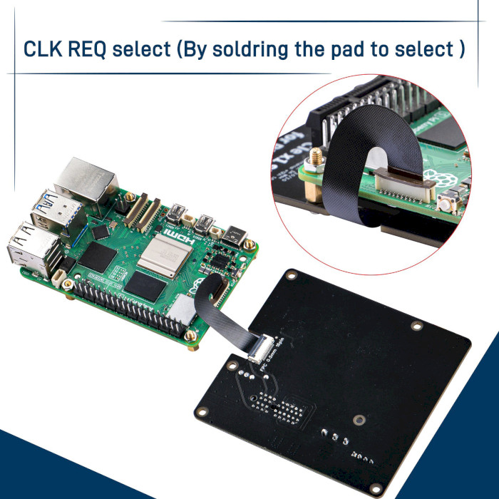 Плата розширення 52PI P02 PCIe Slot Extension Adapter Board for Raspberry Pi 5 (EP-0219)