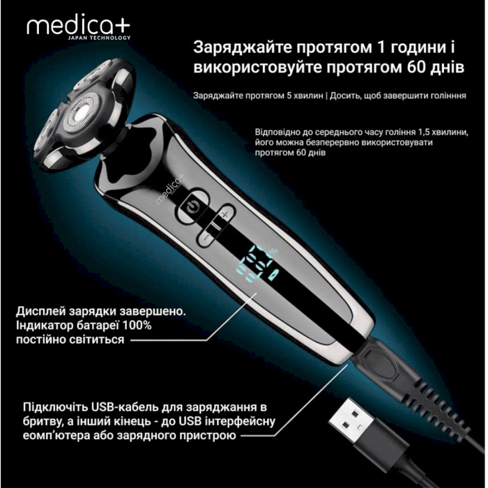 Електробритва MEDICA+ Shaver 4v1