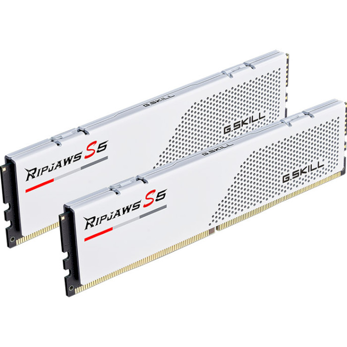 Модуль памяти G.SKILL Ripjaws S5 Matte White DDR5 5200MHz 48GB Kit 2x24GB (F5-5200J4040A24GX2-RS5W)