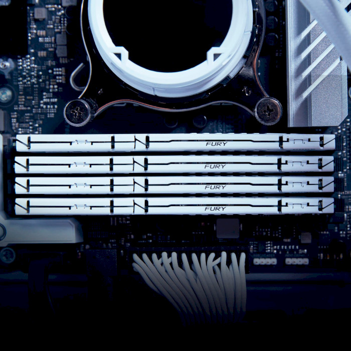 Модуль памяти KINGSTON FURY Beast White DDR5 6800MHz 32GB Kit 2x16GB (KF568C34BWK2-32)