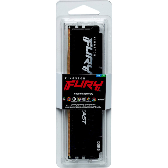 Модуль пам'яті KINGSTON FURY Beast EXPO Black DDR5 6000MHz 16GB (KF560C30BBE-16)