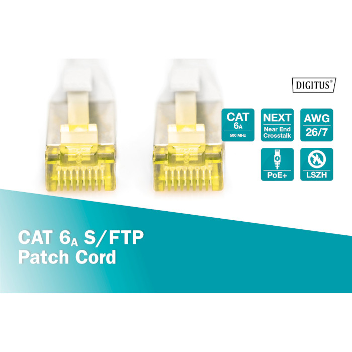 Патч-корд DIGITUS S/FTP Cat.6a 20м Gray (DK-1644-A-200)
