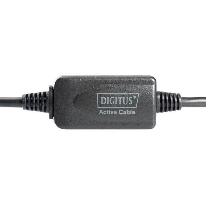 Кабель-подовжувач DIGITUS USB2.0 AM/AF 15м Black (DA-73101)