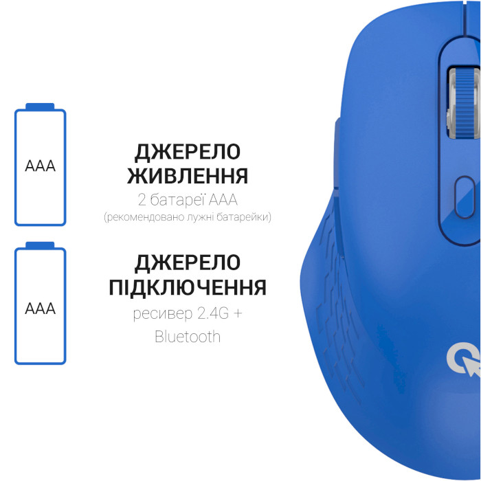 Миша OFFICEPRO M230 Silent Click Wireless Blue