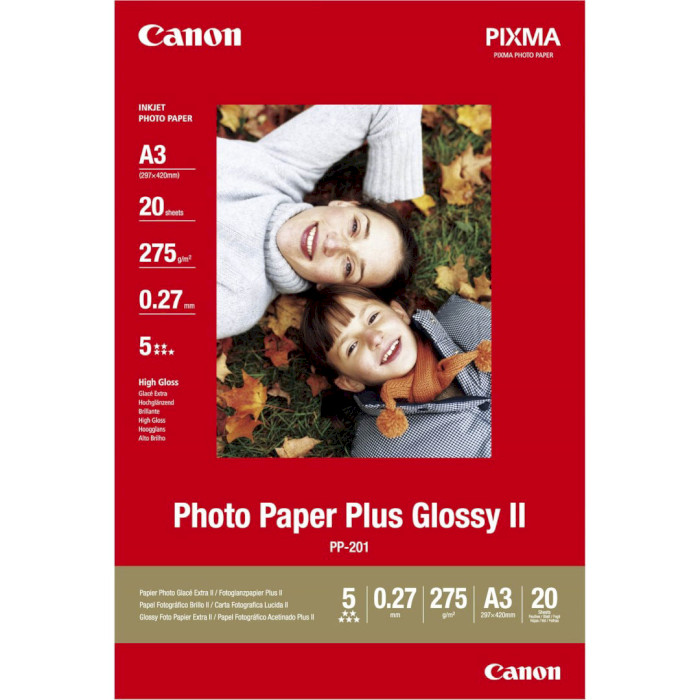 Фотопапір CANON Photo Paper Plus Glossy II A3+ 265г/м² 20л (2311B020)