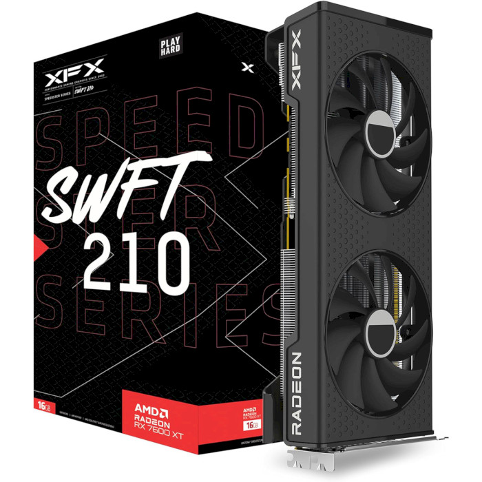 Відеокарта XFX Speedster SWFT 210 AMD Radeon RX 7600 XT (RX-76TSWFTFP)