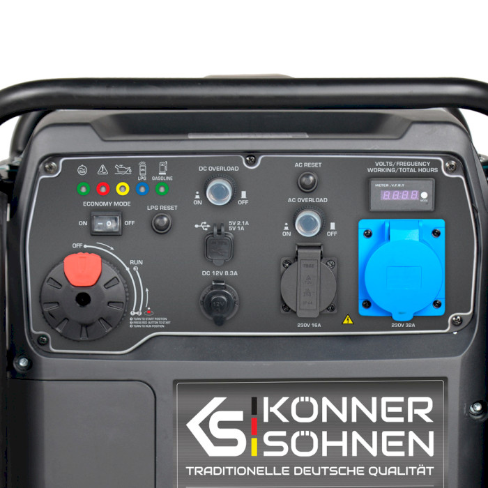 Газобензиновий інверторний генератор KONNER&SOHNEN KS 8100iEG