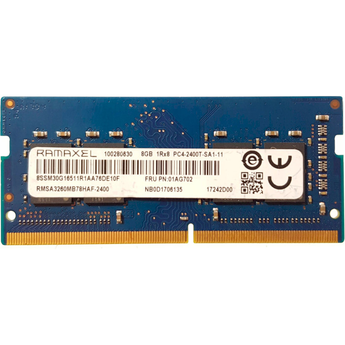 Модуль памяти RAMAXEL SO-DIMM DDR4 2400MHz 8GB (RMSA3260MB78HAF-2400)