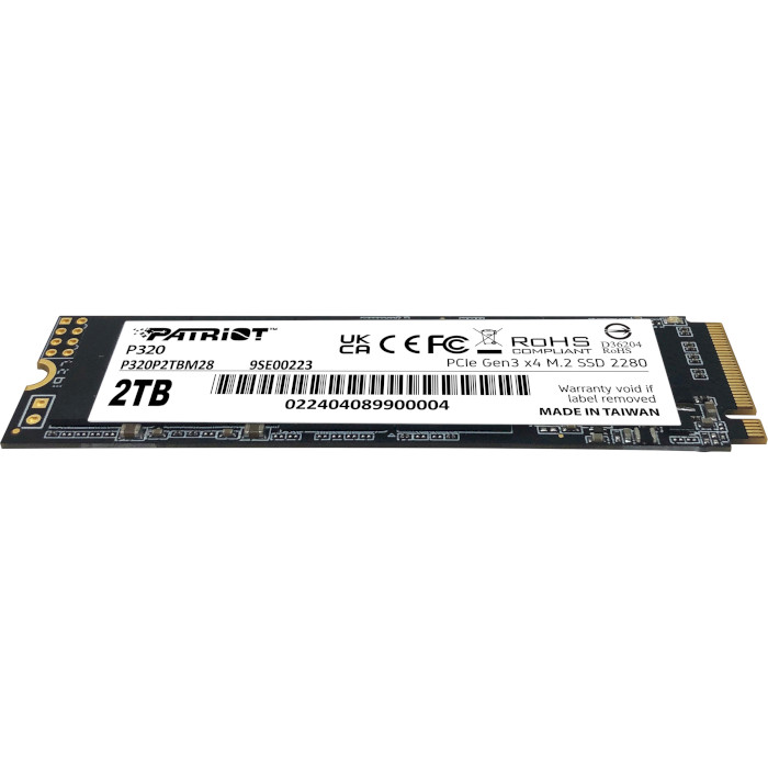SSD диск PATRIOT P320 2TB M.2 NVMe (P320P2TBM28)