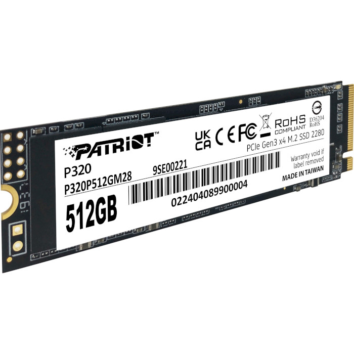 SSD диск PATRIOT P320 512GB M.2 NVMe (P320P512GM28)