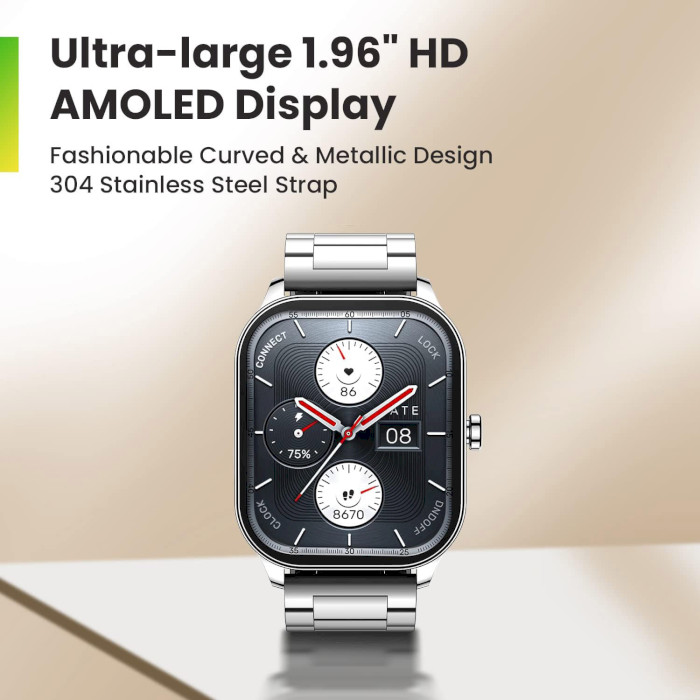 Смарт-часы AMAZFIT Pop 3S Metallic 49mm Silver (6972596108511)