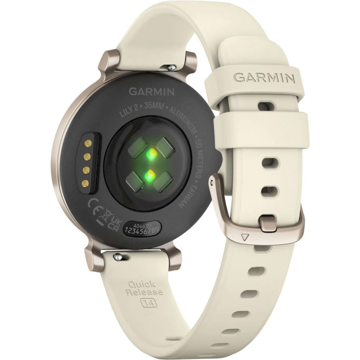 Смарт-годинник GARMIN Lily 2 Classic Cream Gold with Coconut Silicone Band (010-02839-00)