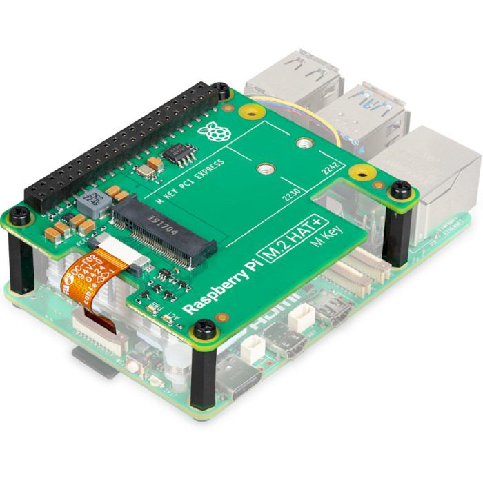 Плата розширення RASPBERRY PI M.2 HAT+ for Pi 5 (SC1166)