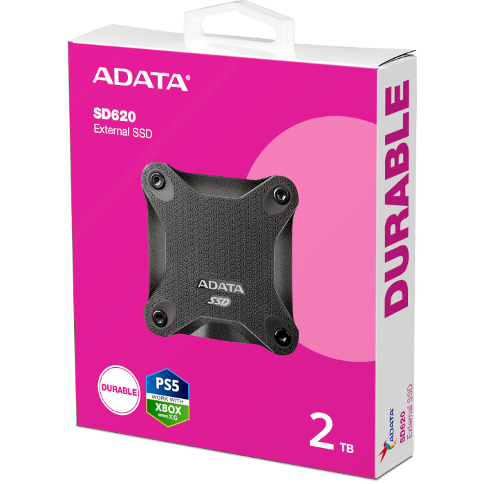 Портативный SSD диск ADATA SD620 2TB USB3.2 Gen2 Black (SD620-2TCBK)