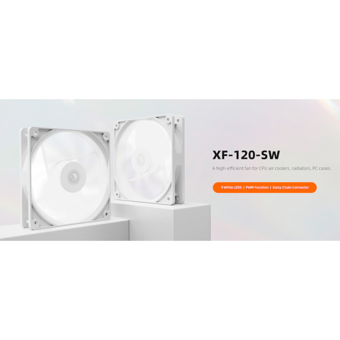 Вентилятор ID-COOLING XF-120-SW White LED