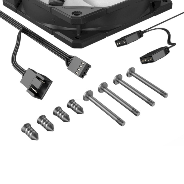 Комплект вентиляторів ID-COOLING TF-12025 Pro ARGB Trio Black 3-Pack