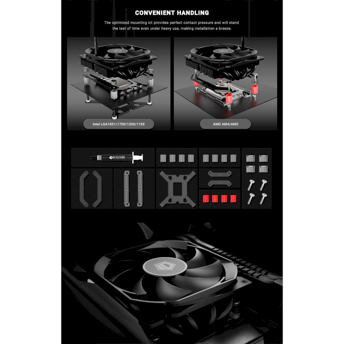 Кулер для процессора ID-COOLING IS-37-XT Black