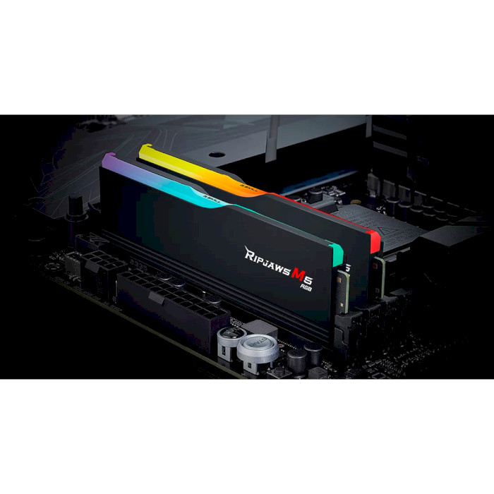 Модуль памяти G.SKILL Ripjaws M5 RGB Matte Black DDR5 6000MHz 32GB Kit 2x16GB (F5-6000J3040F16GX2-RM5RK)