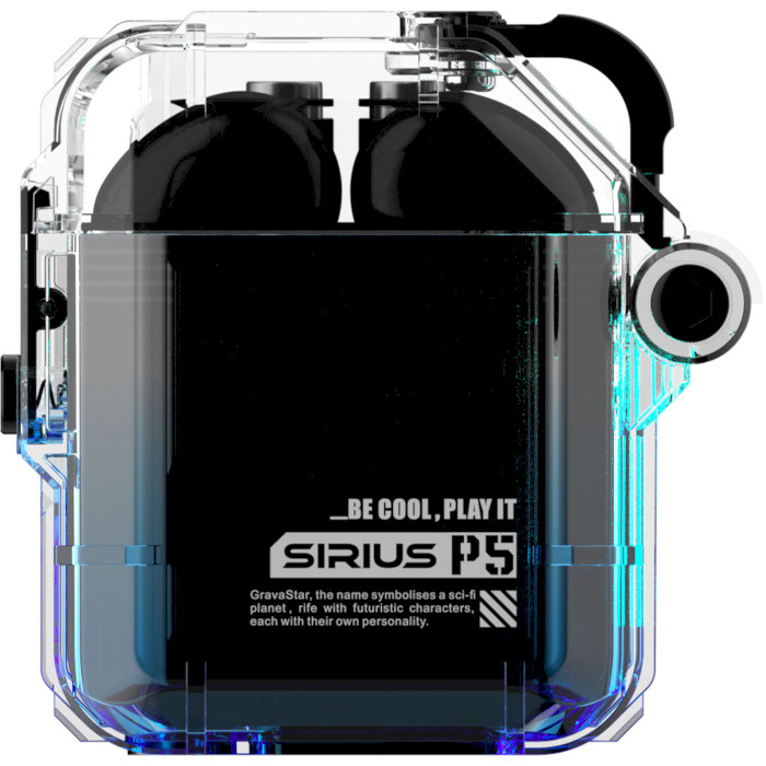 Наушники GRAVASTAR Sirius P5 Transparent Blue